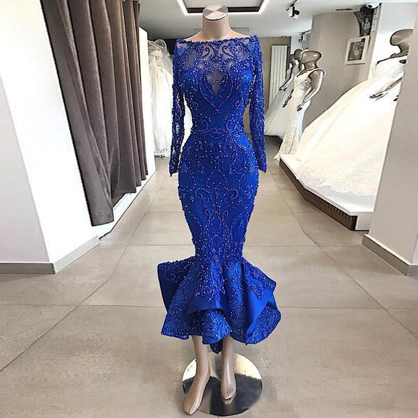 royal blue long sleeves lace short prom dresses beaded tea length special occasion party gowns customized vestidos de soiree party wear, Black
royal blue long sleeves lace short prom dresses beaded tea length special occasion party gowns customized vestidos de soiree party wear, Black