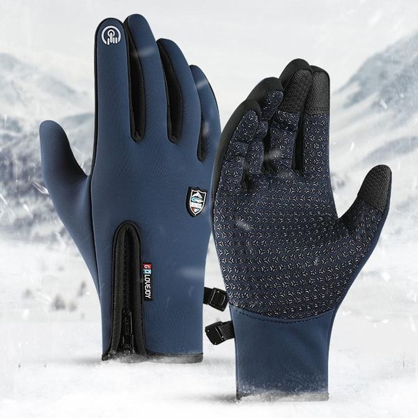5 size cold-proof waterproof winter gloves cycling fluff warm gloves for touchscreen cold weather windproof anti slip, Blue;gray
5 size cold-proof waterproof winter gloves cycling fluff warm gloves for touchscreen cold weather windproof anti slip, Blue;gray