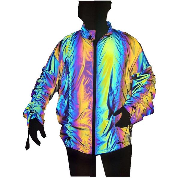men's jackets kiovno hip hop reflective night coats fashing colorful jacket outwear for male, Black;brown
men's jackets kiovno hip hop reflective night coats fashing colorful jacket outwear for male, Black;brown