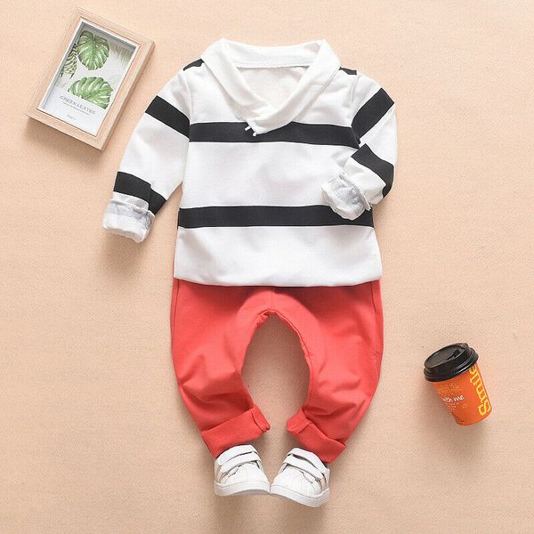 pudcoco cute toddler kids baby boy long sleeve striped t-shirt +solid long pants outfit 2pcs autumn casual clothes set 2-7t, White
pudcoco cute toddler kids baby boy long sleeve striped t-shirt +solid long pants outfit 2pcs autumn casual clothes set 2-7t, White