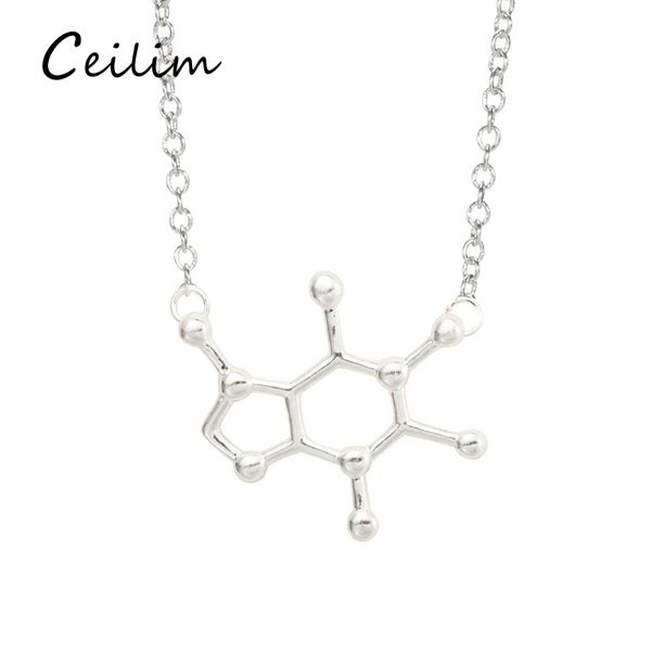 fashion chemical molecule copper gold silver plate pendant chain necklace for women science teacher, professor adjustable jewelry gift
fashion chemical molecule copper gold silver plate pendant chain necklace for women science teacher, professor adjustable jewelry gift