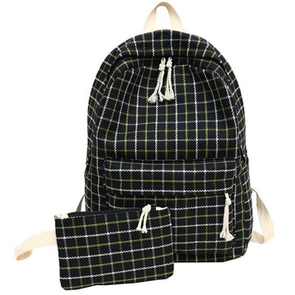 new fashion women's backpack college wind student girl bag travel plaid style shoulder bag black
new fashion women's backpack college wind student girl bag travel plaid style shoulder bag black