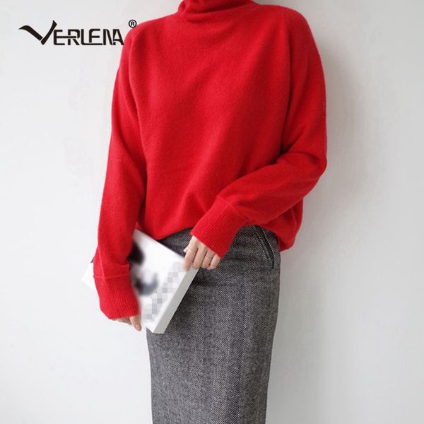verlena solid red autumn sweater pullover women korean lazy style super soft long sleeve turtleneck jumper knitted 2019, White;black
verlena solid red autumn sweater pullover women korean lazy style super soft long sleeve turtleneck jumper knitted 2019, White;black
