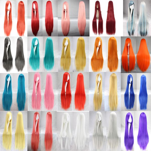 1 m animated wig 100cm long straight hair european and american-style womens hair multi-color cosplay wig universal cos tri-color, Black
1 m animated wig 100cm long straight hair european and american-style womens hair multi-color cosplay wig universal cos tri-color, Black