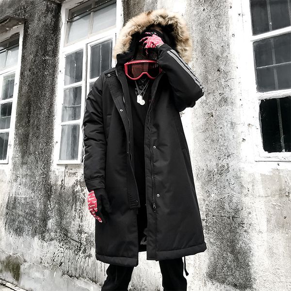 2019 new winter men hooded parkas jacket long jacket coat solid men thick warm long jackets parkas, Black
2019 new winter men hooded parkas jacket long jacket coat solid men thick warm long jackets parkas, Black