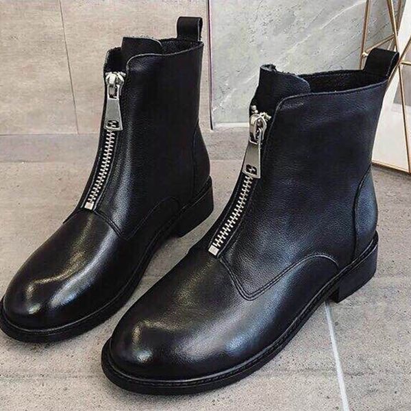 autumn and winter style martin boots platform luxury woman shoes short boots ladies shoes waterproof zipper fashion bare boots 35-40, Black
autumn and winter style martin boots platform luxury woman shoes short boots ladies shoes waterproof zipper fashion bare boots 35-40, Black