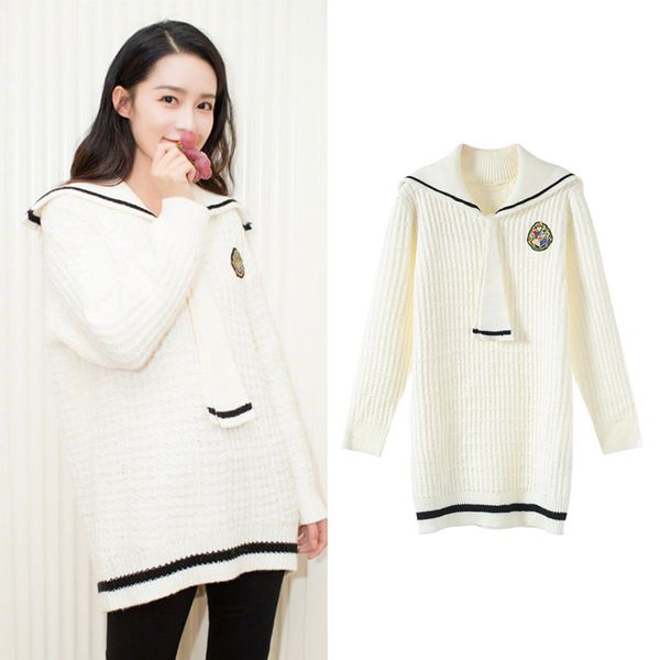2019 autumn winter women korean cute knitted sweater dress fashion long sleeve v-neck pullover sweater female school jumper -5, White;black
2019 autumn winter women korean cute knitted sweater dress fashion long sleeve v-neck pullover sweater female school jumper -5, White;black