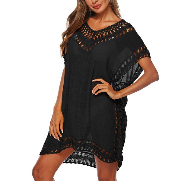 2020 women loose beach dress tunic solid bikini cover swimsuit beachwear swimwear hollow out beach dress robe de plage
2020 women loose beach dress tunic solid bikini cover swimsuit beachwear swimwear hollow out beach dress robe de plage