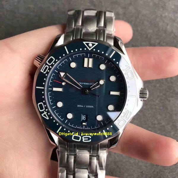 diving sports luxury mesn watch diver 300m blue dial automatic wristwatch sapphire glass 316 stainless steel diameter 42mm, Slivery;brown
diving sports luxury mesn watch diver 300m blue dial automatic wristwatch sapphire glass 316 stainless steel diameter 42mm, Slivery;brown