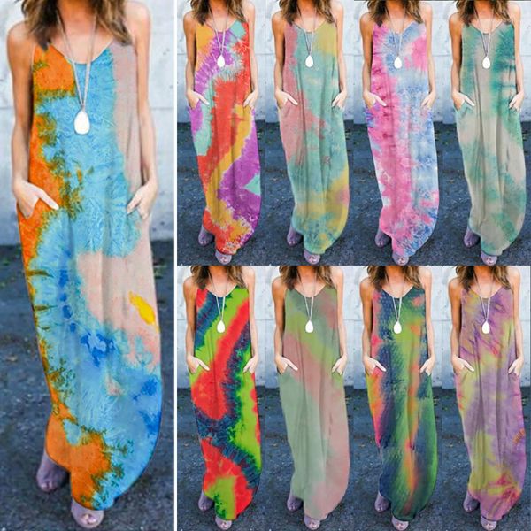 camisole crew neck panelled tie-dyed casual long dress female clothing 2020 womens luxury designer summer dresses, Black;gray
camisole crew neck panelled tie-dyed casual long dress female clothing 2020 womens luxury designer summer dresses, Black;gray