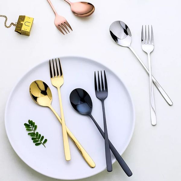 7pcs korean fork spoon long handle 18/8 stainless steel longer /coffee gold spoons dessert scoop table fork tableware set
7pcs korean fork spoon long handle 18/8 stainless steel longer /coffee gold spoons dessert scoop table fork tableware set