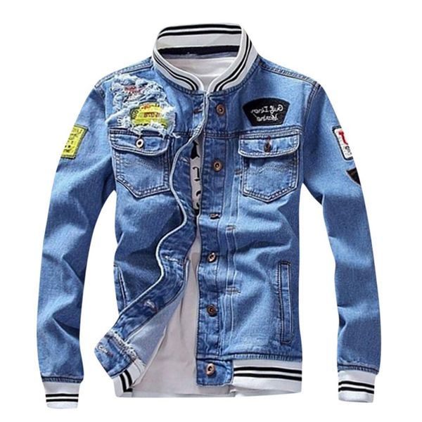 mens jacket men autumn winter casual vintage wash distressed denim jacket coat asian size s-5xl, Black;brown
mens jacket men autumn winter casual vintage wash distressed denim jacket coat asian size s-5xl, Black;brown