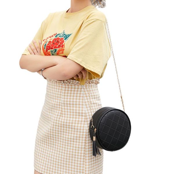 women hardware chain strap messenger bag casual style plaid texture shoulder bag tassel zipper light weighted crossbody
women hardware chain strap messenger bag casual style plaid texture shoulder bag tassel zipper light weighted crossbody