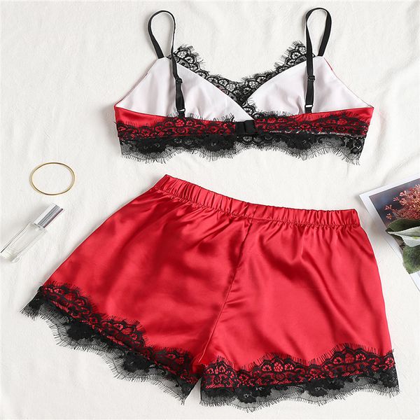 pajama pants 2pcs set women satin lace sleepwear babydoll lingerie nightdress pajamas pajama pants, Blue;gray
pajama pants 2pcs set women satin lace sleepwear babydoll lingerie nightdress pajamas pajama pants, Blue;gray