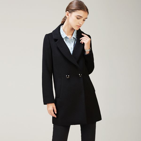 korean winter female coats for women cashmere plus size cape wool coat coat female long section one button was thin jacket, Black
korean winter female coats for women cashmere plus size cape wool coat coat female long section one button was thin jacket, Black
