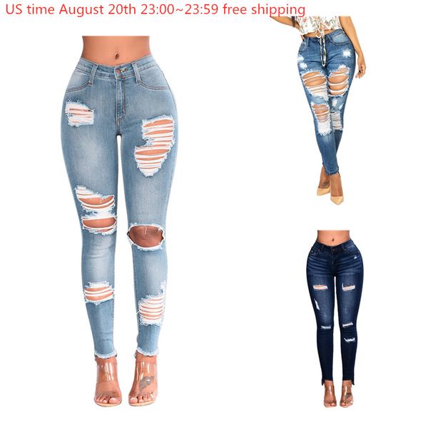 women denim skinny ripped pants high waist stretch destroy hollow out jeans slim pencil trousers fashion street clothes, Blue
women denim skinny ripped pants high waist stretch destroy hollow out jeans slim pencil trousers fashion street clothes, Blue