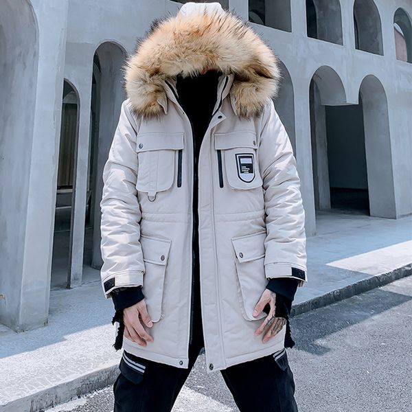 us size 2019 winter parkas jackets men women casual cargo thick fur collar coat windbreaker streetwear parka jacket couple dg292, Black
us size 2019 winter parkas jackets men women casual cargo thick fur collar coat windbreaker streetwear parka jacket couple dg292, Black