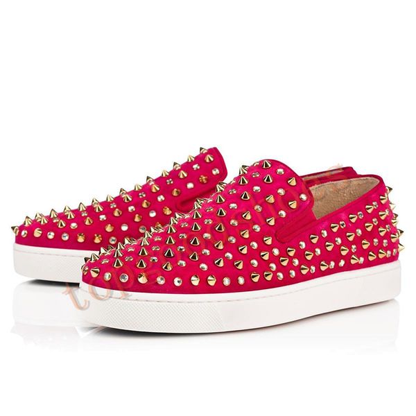 new designer shoes studded spikes flats shoe red bottoms shoes womens party lovers genuine leather sneakers size 35-47 t01, Black
new designer shoes studded spikes flats shoe red bottoms shoes womens party lovers genuine leather sneakers size 35-47 t01, Black