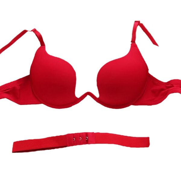 deep u plunge bra lowcut convertible halter multipoint push up bra 32-38b, Red;black
deep u plunge bra lowcut convertible halter multipoint push up bra 32-38b, Red;black