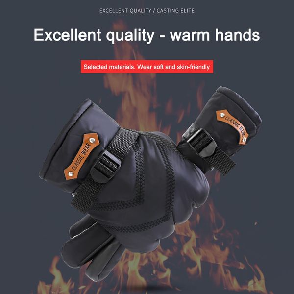 winter waterproof reflective antiskid touch screen warm gloves windproof snow, Black
winter waterproof reflective antiskid touch screen warm gloves windproof snow, Black