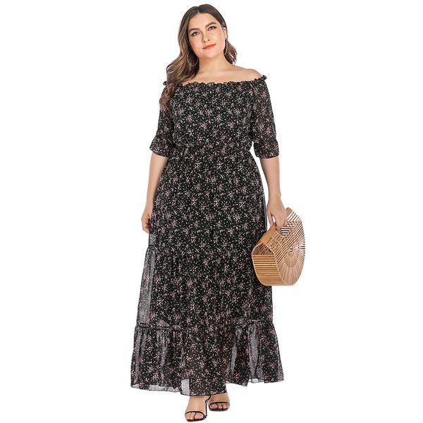 party plus size 3xl 4xl 5xl flower printed maxi dresses women half butterfly sleeve slash neck vintage ruffles dress ladies, White;black
party plus size 3xl 4xl 5xl flower printed maxi dresses women half butterfly sleeve slash neck vintage ruffles dress ladies, White;black
