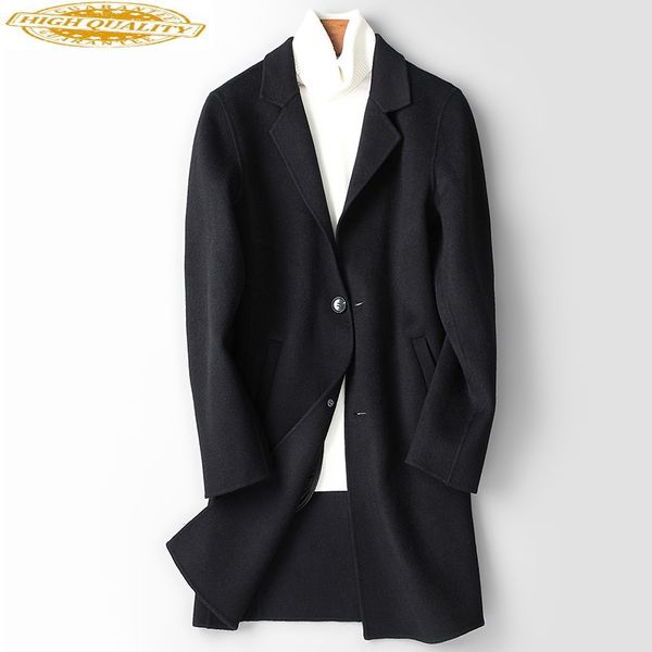 100% wool coat men double-sided korean jacket cashmere long coat autumn men's jackets plus size casaco masculino kj976, Black
100% wool coat men double-sided korean jacket cashmere long coat autumn men's jackets plus size casaco masculino kj976, Black