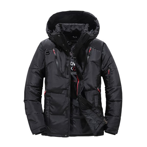 thick warm men duck down winter jacket men hooded thicken parka coat casual slim down men's overcoat with many pockets, Black
thick warm men duck down winter jacket men hooded thicken parka coat casual slim down men's overcoat with many pockets, Black