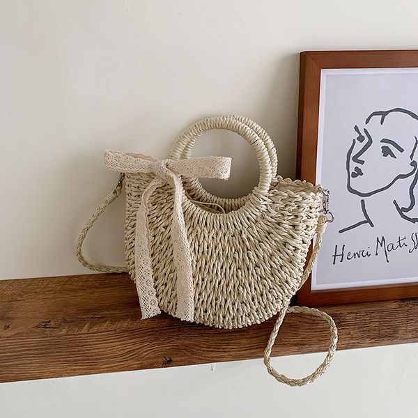 chic straw bag for women 2020 boho lace bow casual tote circle handle rattan string drawstring handbag travel beach shoulder bag
chic straw bag for women 2020 boho lace bow casual tote circle handle rattan string drawstring handbag travel beach shoulder bag