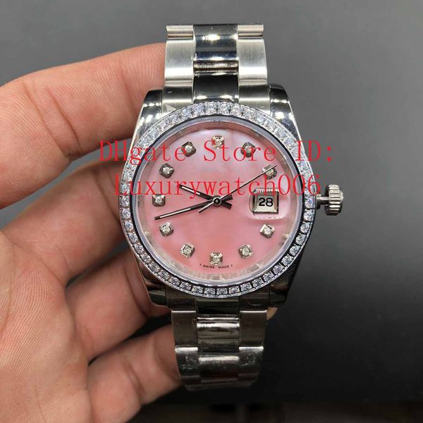 watch diamond bezel pink dial president women stainless watches womens ladies automatic mechanical wristwatch gift 36mm, Slivery;brown
watch diamond bezel pink dial president women stainless watches womens ladies automatic mechanical wristwatch gift 36mm, Slivery;brown