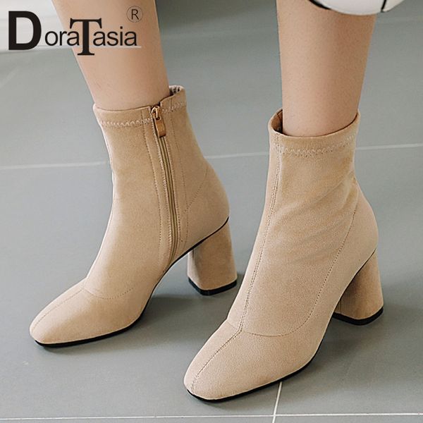 doratasia plus size 32-48 new solid ladies high heels boots women party office black boots zip autumn spring ankle shoes woman
doratasia plus size 32-48 new solid ladies high heels boots women party office black boots zip autumn spring ankle shoes woman