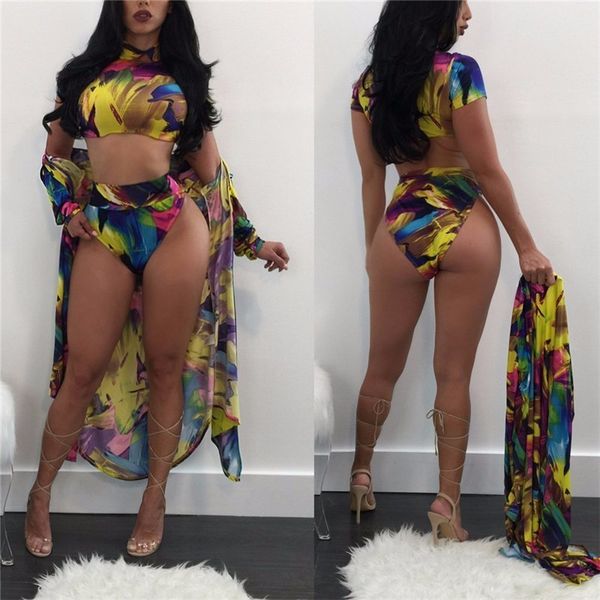 3 pieces women swimsuit 2019 swimwear bikini set + cover ups brazilian high waist thong cardigan painting print beach suit
3 pieces women swimsuit 2019 swimwear bikini set + cover ups brazilian high waist thong cardigan painting print beach suit