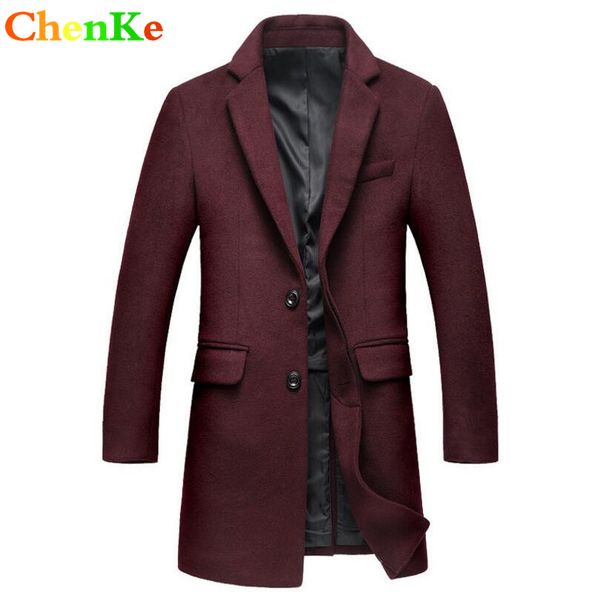 chenke autumn/winter wool jackets new arrivals fashion men solid long sleeve trench coat warmer overcoat wool blend, Black
chenke autumn/winter wool jackets new arrivals fashion men solid long sleeve trench coat warmer overcoat wool blend, Black