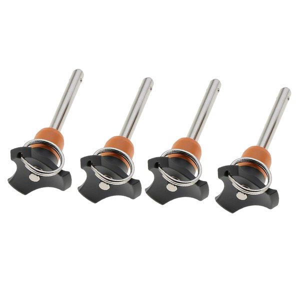 4x yacht steel ball lock pin 6mm