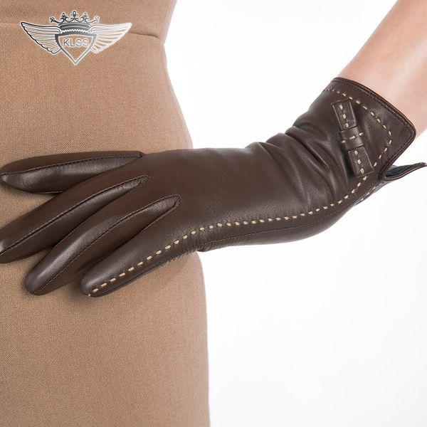 klss brand genuine leather women gloves goatskin gloves elegant lady touch screen sheepskin glove bowknot 1501, Blue;gray
klss brand genuine leather women gloves goatskin gloves elegant lady touch screen sheepskin glove bowknot 1501, Blue;gray