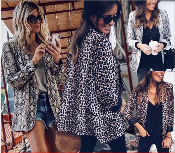 casual women's leopard print blazer v neck slim jacket coat vintage outwear high street new fashion, White;black
casual women's leopard print blazer v neck slim jacket coat vintage outwear high street new fashion, White;black