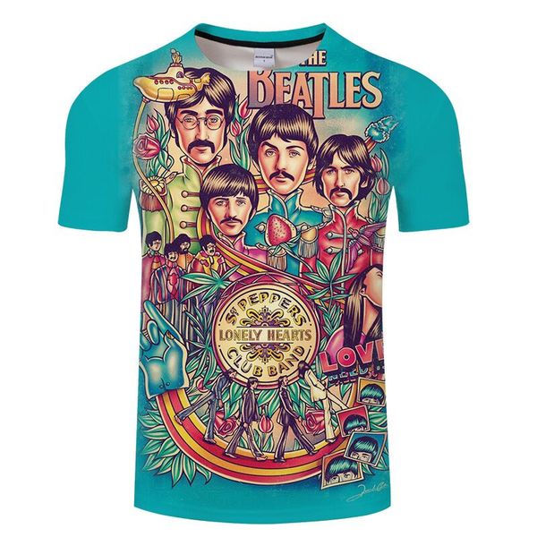 england the beatles style funny fashion t shirt 3d print men/womens summer round collar short sleeve casual u1536, White;black
england the beatles style funny fashion t shirt 3d print men/womens summer round collar short sleeve casual u1536, White;black