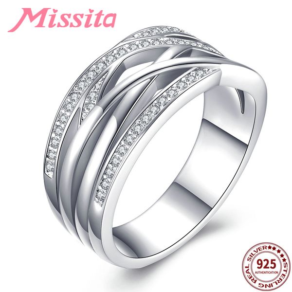 missita 100% 925 sterling silver twisted hollow rings for women wedding gift with zircon brand jewelry anillos mujer, Golden;silver
missita 100% 925 sterling silver twisted hollow rings for women wedding gift with zircon brand jewelry anillos mujer, Golden;silver