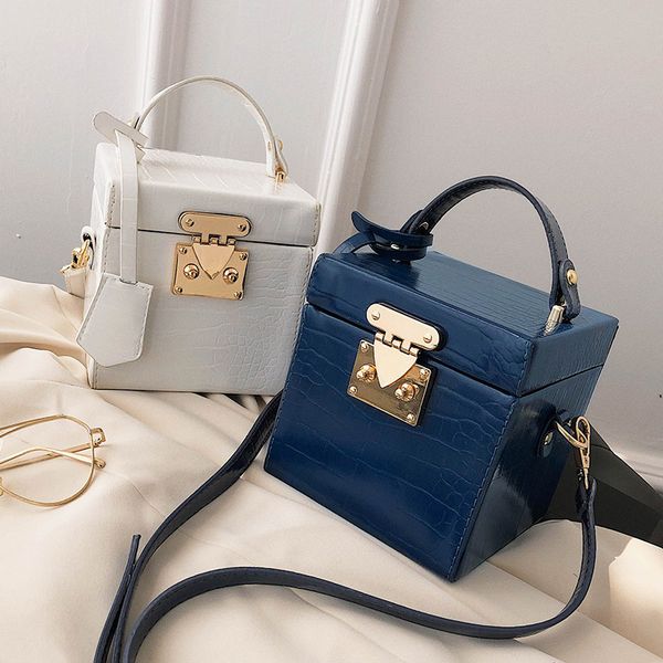 stone pattern box tote bag 2020 fashion new pu leather women's handbag lock shoulder messenger bag
stone pattern box tote bag 2020 fashion new pu leather women's handbag lock shoulder messenger bag
