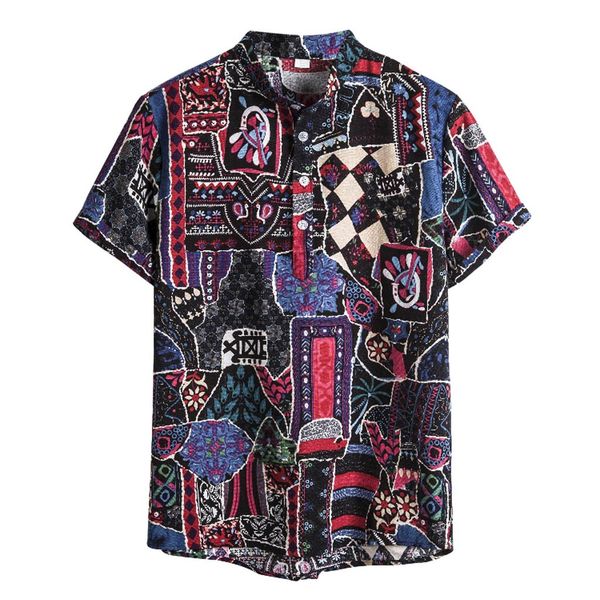 2020 autumn hawaiian shirt mens vintage ethnic style printing loose short sleeve stand collar casual shirt camisa masculina, White;black
2020 autumn hawaiian shirt mens vintage ethnic style printing loose short sleeve stand collar casual shirt camisa masculina, White;black