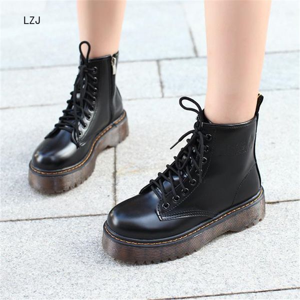 lzj botas women motorcycle ankle boots wedges female lace up platforms autumn winter leather oxford shoes woman high heels, Black
lzj botas women motorcycle ankle boots wedges female lace up platforms autumn winter leather oxford shoes woman high heels, Black