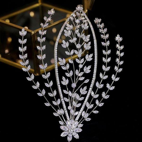 stylish wedding bridal tiara hair accessories side clips feminine accessories dinner hair accessories, Silver
stylish wedding bridal tiara hair accessories side clips feminine accessories dinner hair accessories, Silver