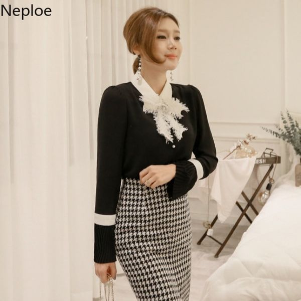 neploe new spring 2019 women clothing elegant bow tie female sweet chiffon blouse shirt casual ladies ol blusas 38262, White
neploe new spring 2019 women clothing elegant bow tie female sweet chiffon blouse shirt casual ladies ol blusas 38262, White