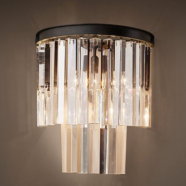 Crystal Prism Wall Sconce Lamp Creative Modern Simple Wall Lamp Hotel Retro Bedside Living Room Bedroom Wall Light Black Metal
Crystal Prism Wall Sconce Lamp Creative Modern Simple Wall Lamp Hotel Retro Bedside Living Room Bedroom Wall Light Black Metal