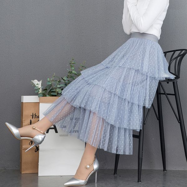 skirts midi tulle skirt women summer cake layered long mesh princess high waist ruffled vintage polka dot faldas jupe fem, Black
skirts midi tulle skirt women summer cake layered long mesh princess high waist ruffled vintage polka dot faldas jupe fem, Black