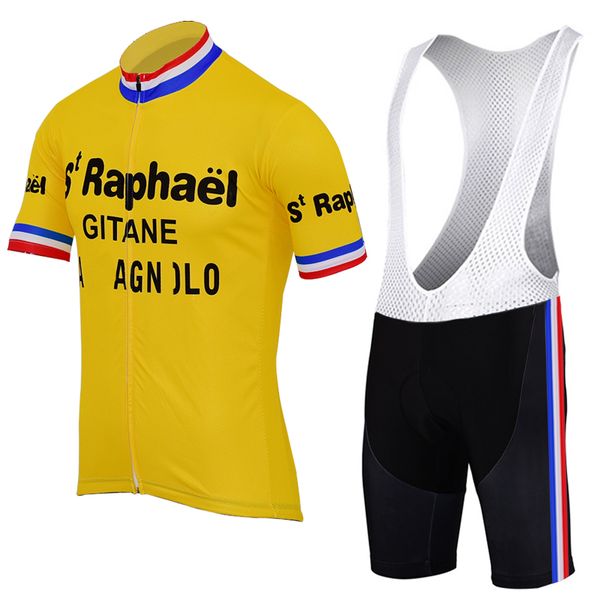 cycling jersey sets men's yellow shirt set short sleeves france clothing retro bike wear ropa ciclismo gel pad, Black;red
cycling jersey sets men's yellow shirt set short sleeves france clothing retro bike wear ropa ciclismo gel pad, Black;red