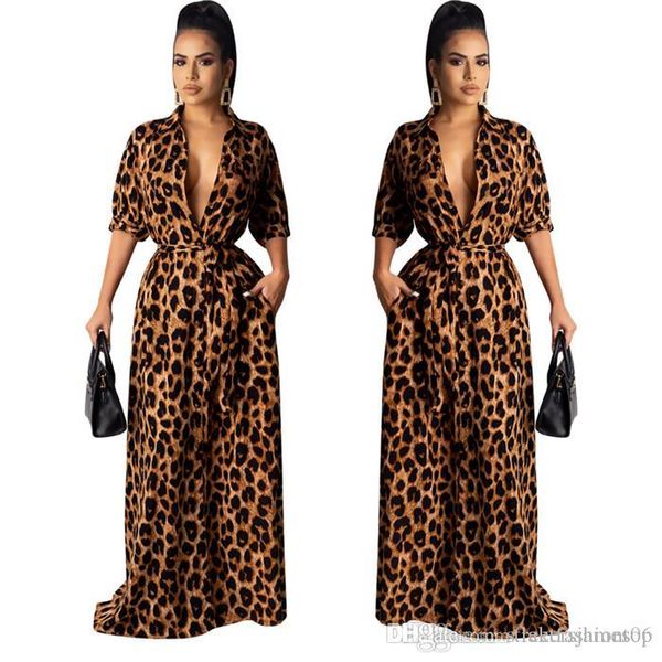 womens leopard desinger maxi dresses autumn v neck half sleeve female clothing fashion style casual apparel, Black;gray
womens leopard desinger maxi dresses autumn v neck half sleeve female clothing fashion style casual apparel, Black;gray