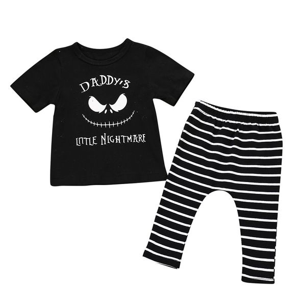 2pcs halloween set for newborn baby boy +stripe pants outfits set cute babies clothes y81, White
2pcs halloween set for newborn baby boy +stripe pants outfits set cute babies clothes y81, White
