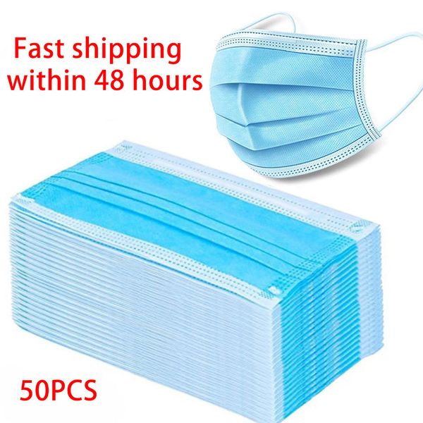 50 pcs/lot disposable anti droplet pollution 3 layer activated filter safety respirator face masks dust protection ear loop
50 pcs/lot disposable anti droplet pollution 3 layer activated filter safety respirator face masks dust protection ear loop