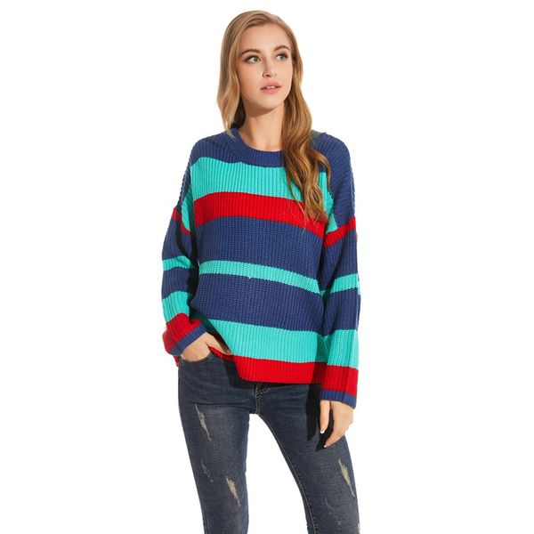 women's sweater pull femme pullover women autumn winter casual round neck striped pullover sweater women women's clothing, White;black
women's sweater pull femme pullover women autumn winter casual round neck striped pullover sweater women women's clothing, White;black
