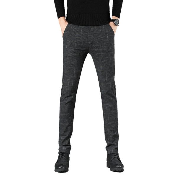 осень 2020 мода высокое качество мужские брюки прямые длинные мужские классический бизнес хлопок англия плед повседневные полные брюки, Black 
осень 2020 мода высокое качество мужские брюки прямые длинные мужские классический бизнес хлопок англия плед повседневные полные брюки, Black